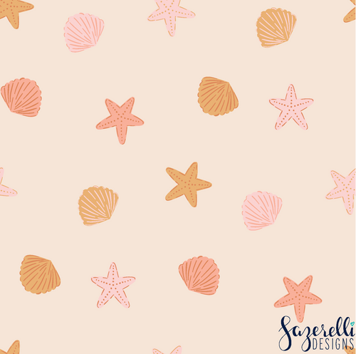 Shells and Stars (several colourways) | Removable PhotoTex Wallpaper