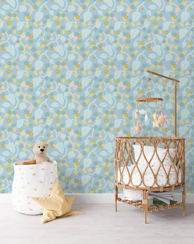 Dreamy Pastel Florals | Removable PhotoTex Wallpaper