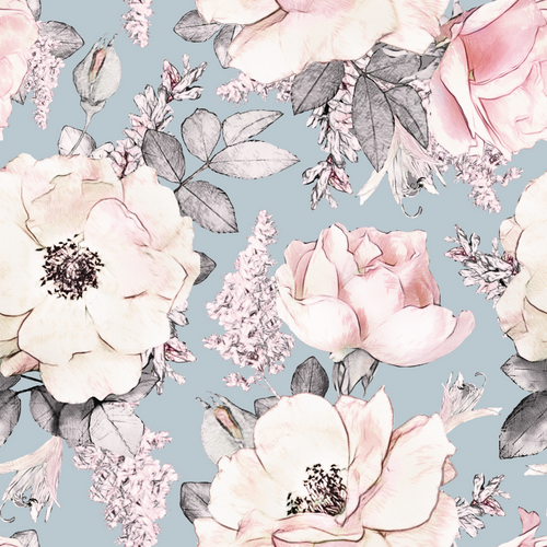 Peony Garden (several colourways)  | Removable PhotoTex Wallpaper