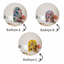 Load image into Gallery viewer, Kathryn&#39;s Flower Market Arch Decals  (various sizes/designs) | Removable PhotoTex Wall Decals