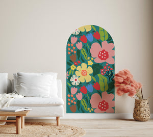Rhonda's Flower Market Arch Decals  (various sizes/designs) | Removable PhotoTex Wall Decals