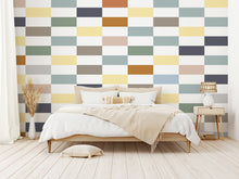 Load image into Gallery viewer, Rectangle Checkers (several colourways) | Removable PhotoTex Wallpaper