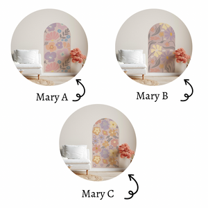 Mary's Flower Market Arch Decals  (various sizes/designs) | Removable PhotoTex Wall Decals