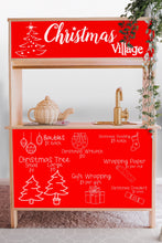 Load image into Gallery viewer, Christmas Shop Front Decals (for the rear of the IKEA DUKTIG play kitchen) | Removable PhotoTex Wallpaper