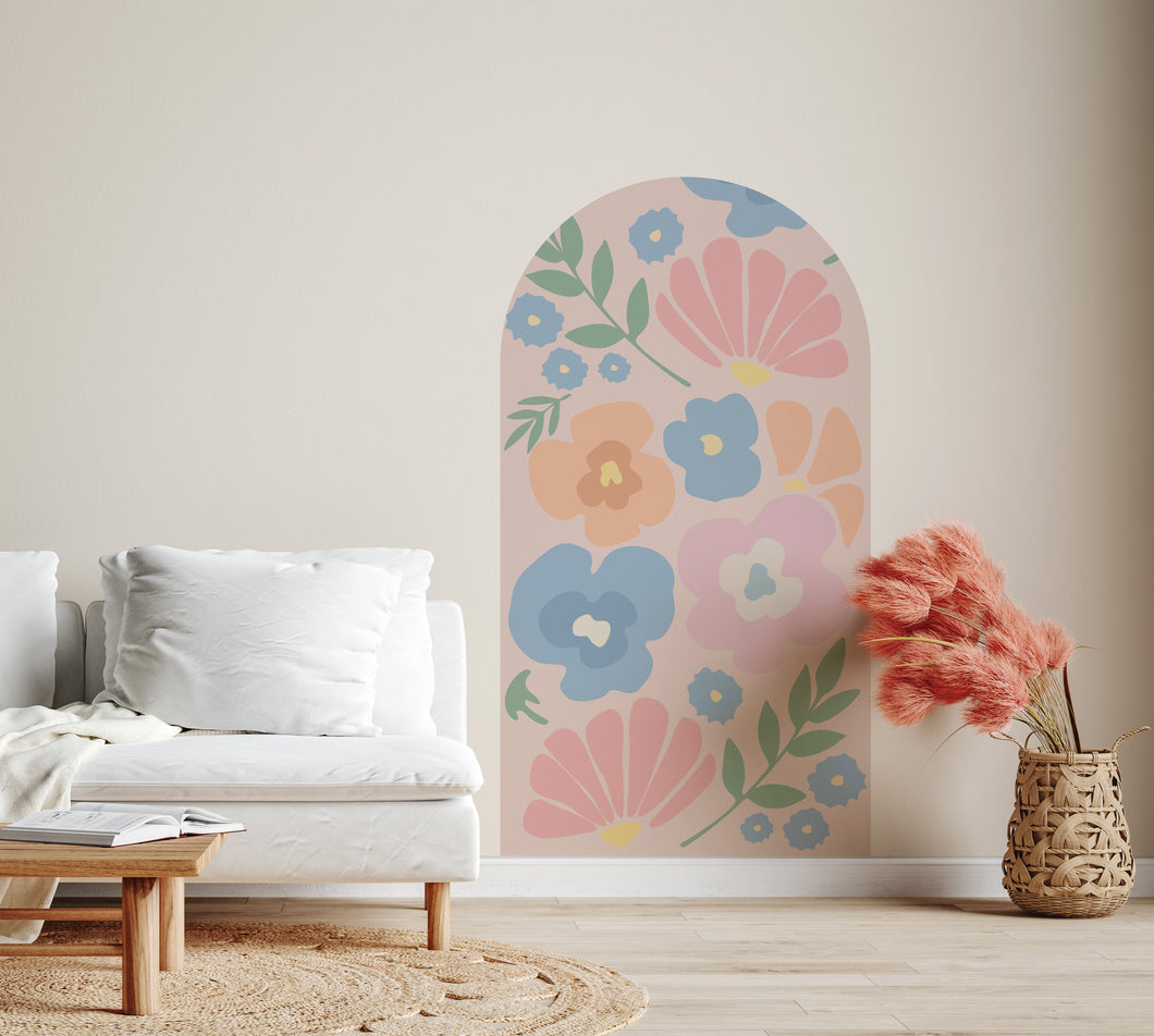 Sarah’s Flower Market Arch Decals  (various sizes/designs) | Removable PhotoTex Wall Decals