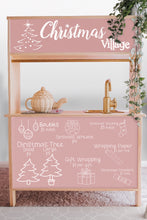 Load image into Gallery viewer, Christmas Shop Front Decals (for the rear of the IKEA DUKTIG play kitchen) | Removable PhotoTex Wallpaper