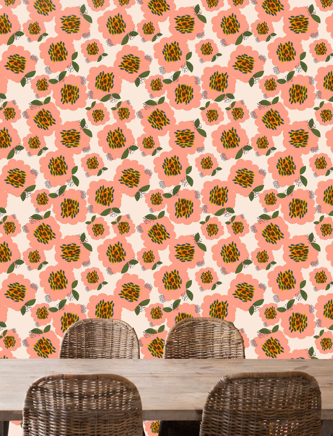 Carnations | Removable PhotoTex Wallpaper