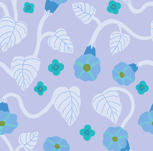 Botanical Blues | Removable PhotoTex Wallpaper