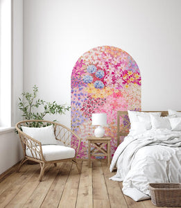 Floral Fantasy Arch Decals (various sizes) | Removable PhotoTex Wall Decals