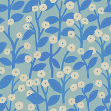 Load image into Gallery viewer, Blue Flowers | Removable PhotoTex Wallpaper
