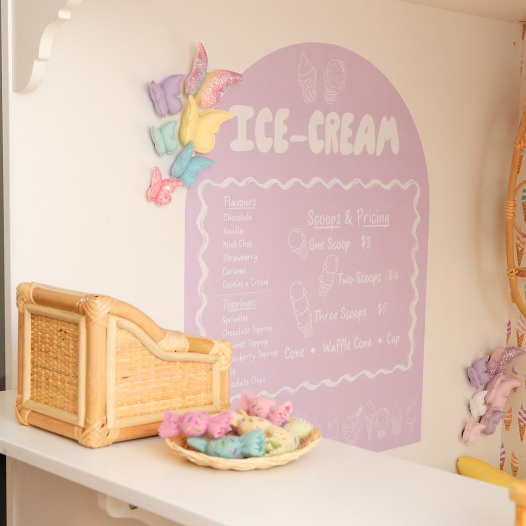 Ice Cream Shop Arch Decals (several colourways) | Removable PhotoTex Wall Decals