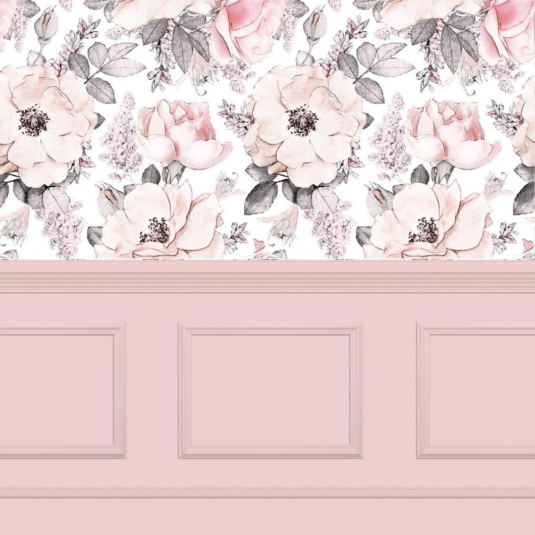 Faux Wainscoting (several colourways) | Removable PhotoTex Wallpaper