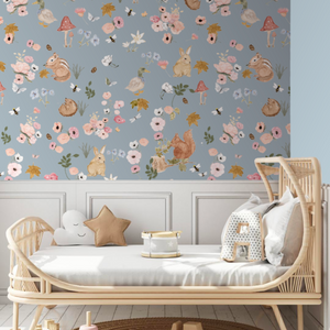 Hazel and Flora (several colourways) | Removable PhotoTex Wallpaper
