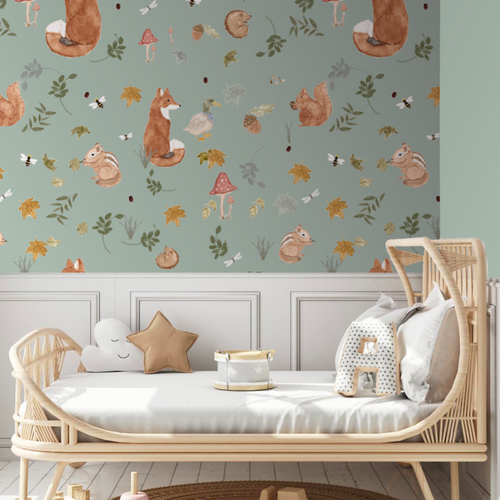 Mr Fox and Co (several colourways) | Removable PhotoTex Wallpaper