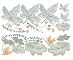 Feuilles Decals (two sizes) | Removable PhotoTex Wall Decals