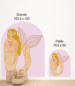 Spring Mermaid Arch (two sizes and colours) | Removable PhotoTex Wall Decals