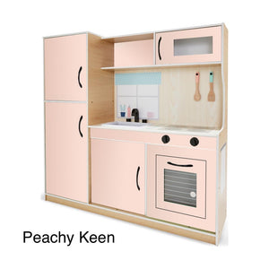 KMART LARGE WOODEN KITCHEN PLAYSET Decals (Full Set) | Removable PhotoTex Wallpaper