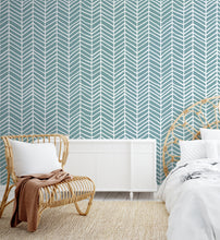 Load image into Gallery viewer, Hand Drawn Herringbone (several colourways) | Removable PhotoTex Wallpaper