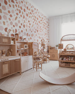 French Folk at Play - Earthy Terrazzo | Removable PhotoTex Wallpaper