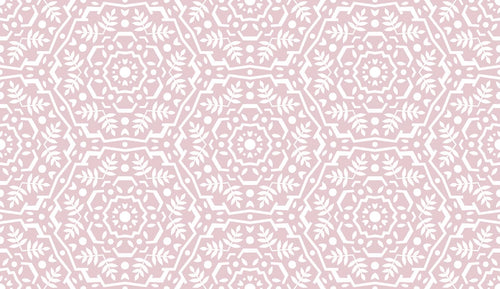 Faux Bone Inlay Rose | Removable PhotoTex Wallpaper
