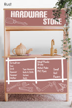 Load image into Gallery viewer, Shop Front Decals (for the rear of the IKEA DUKTIG play kitchen) | Removable PhotoTex Wallpaper