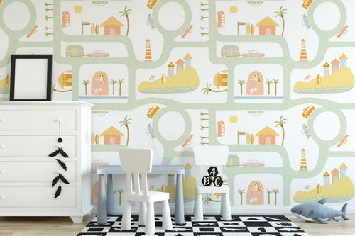 Paradise Road (several colourways) | Removable PhotoTex Wallpaper