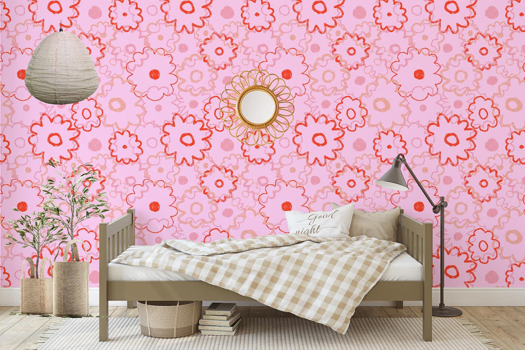 Chalky Blooms | Removable PhotoTex Wallpaper