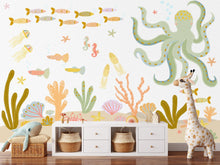 Load image into Gallery viewer, Underwater Mural (several colourways) | Removable PhotoTex Wallpaper