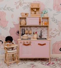Load image into Gallery viewer, Faux Rattan Blush for Hacks and Dollhouses | Removable PhotoTex Wallpaper