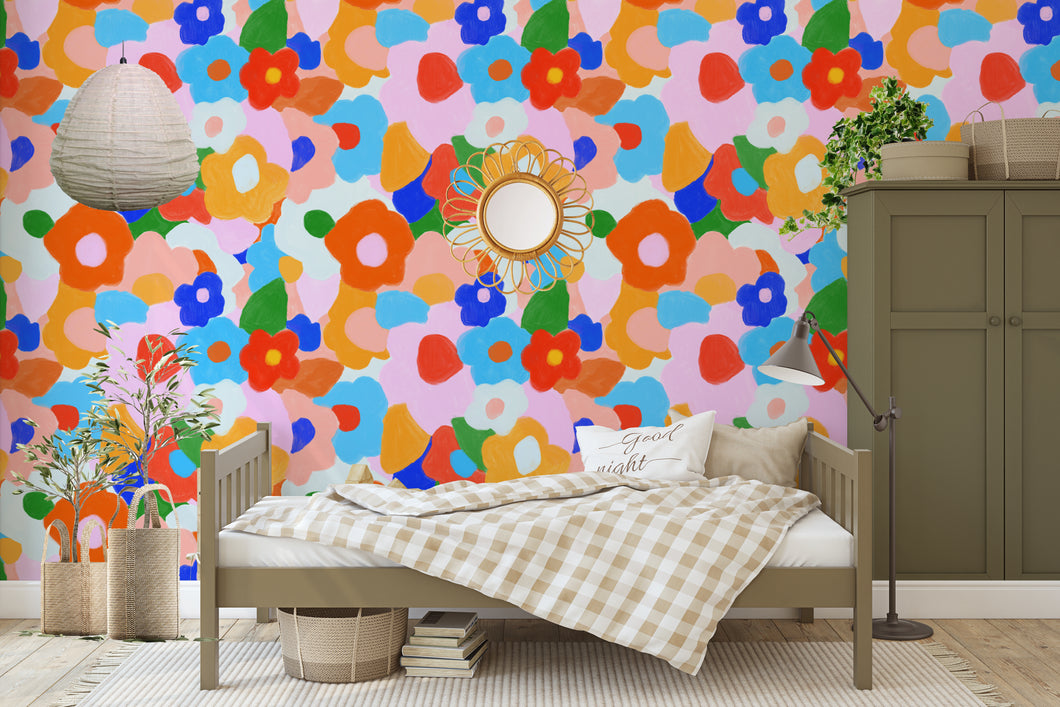 Happy Florals | Removable PhotoTex Wallpaper