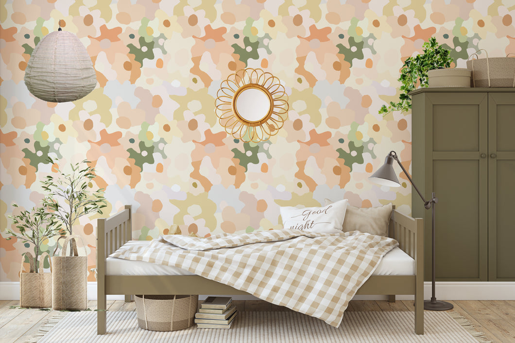 Painterly Floral | Removable PhotoTex Wallpaper